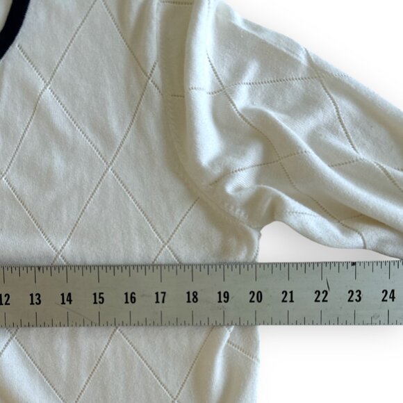 TOMMY HILFIGER White Cardigan Wm Sz XL Long Sleeve - Picture 7 of 8